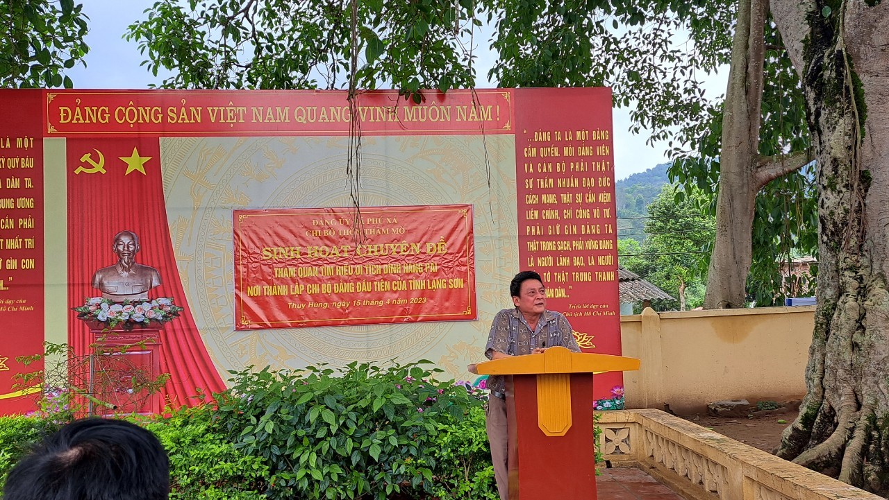 Đồng chí Đồng Quang Thắng, nguyên Chủ tịch Hội CCB xã